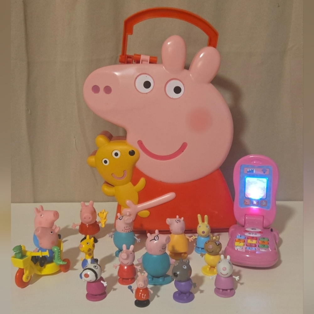 2003 Peppa Pig Case And Figures